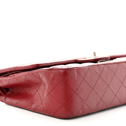 Chanel Caviar Quilted Medium Double Flap Dark Red 9 of 11