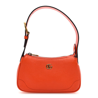 Gucci Goatskin Mini Aphrodite Shoulder Bag Orange 1 of 10