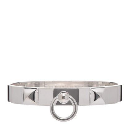 Hermes Sterling Silver PM Collier De Chien Bracelet LG 1 of 5