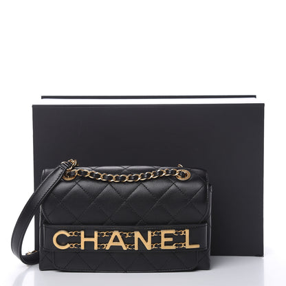Chanel Calfskin Quilted Small Enchained Flap Black 12 of 12