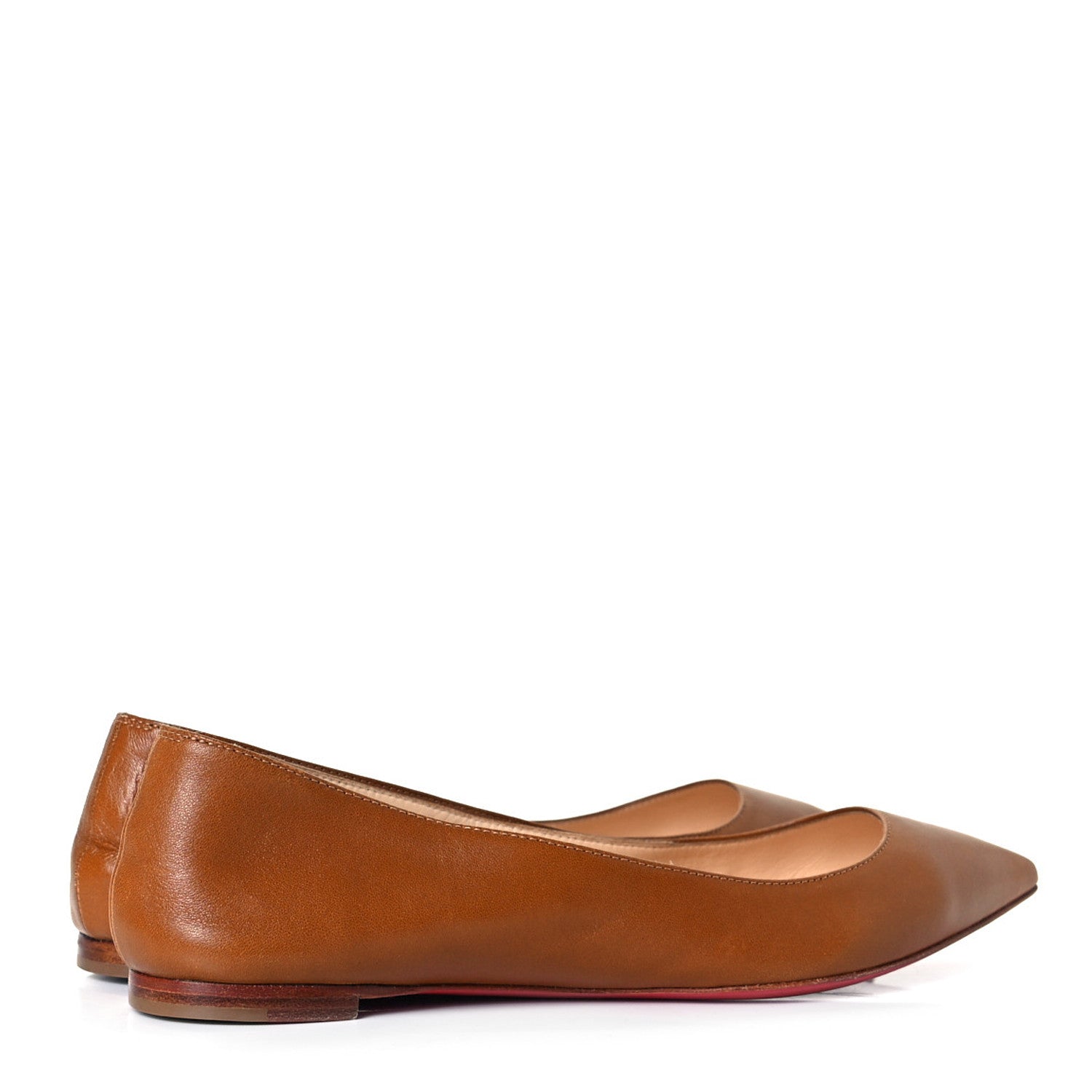 Christian Louboutin Shiny Nappa Ballalla Flats 36.5 Safari 4 of 9