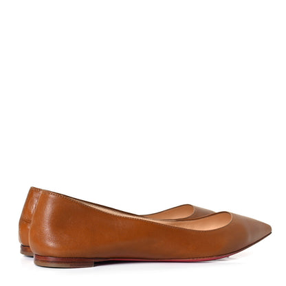 Christian Louboutin Shiny Nappa Ballalla Flats 36.5 Safari 4 of 9