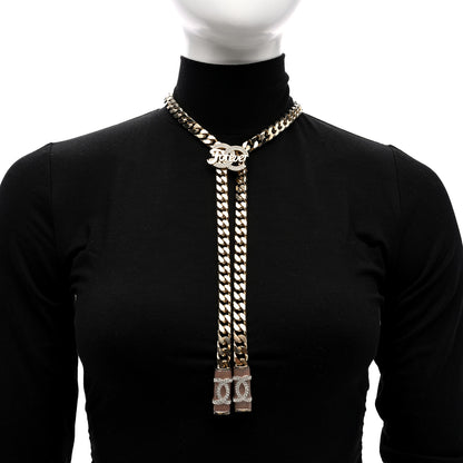 Chanel Crystal CC Forever Necklace Gold 2 of 6