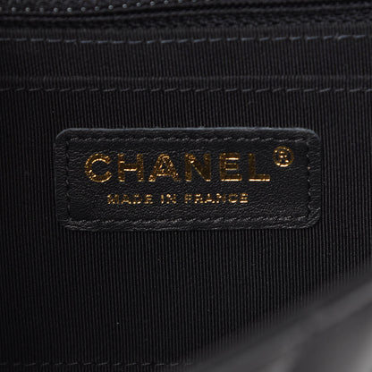 Chanel Calfskin Chevron Quilted Mini Statement Flap Black 5 of 11