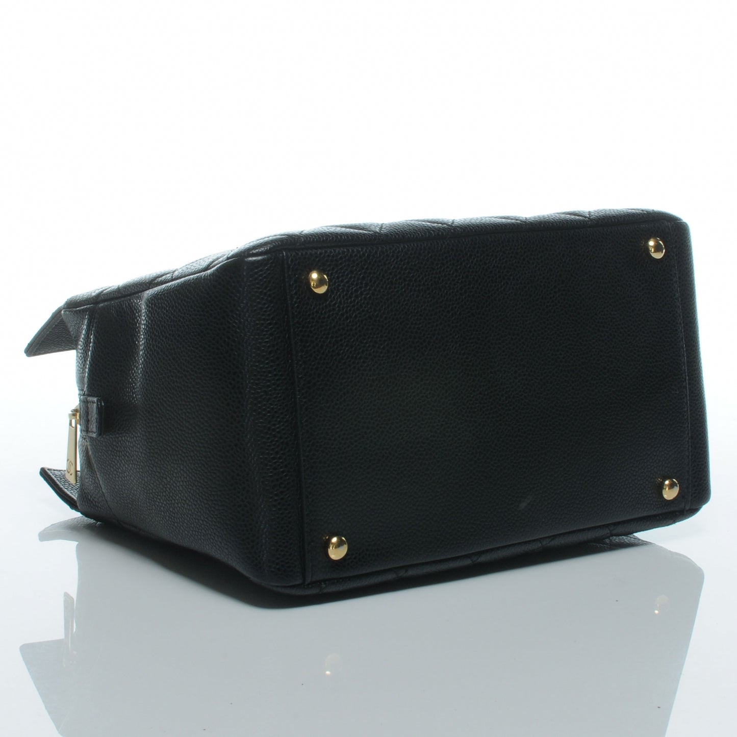 Caviar Quilted Petit Timeless Tote PTT Black