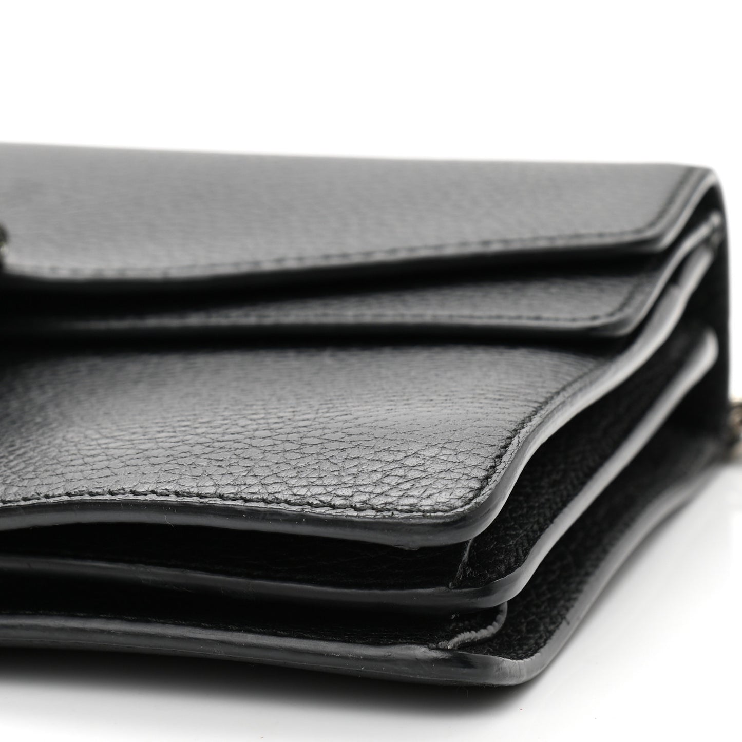 Pebbled Calfskin Small Dionysus Shoulder Bag Black