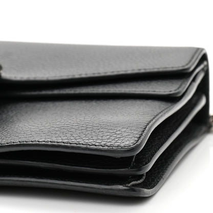 Gucci Pebbled Calfskin Small Dionysus Shoulder Bag Black 17 of 17