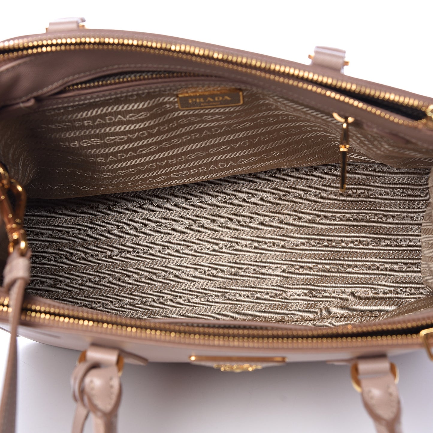 Saffiano Small Galleria Double Zip Tote Cammeo
