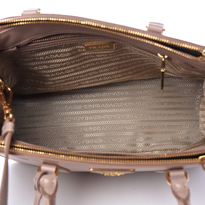 Prada Saffiano Small Galleria Double Zip Tote Cammeo 6 of 12