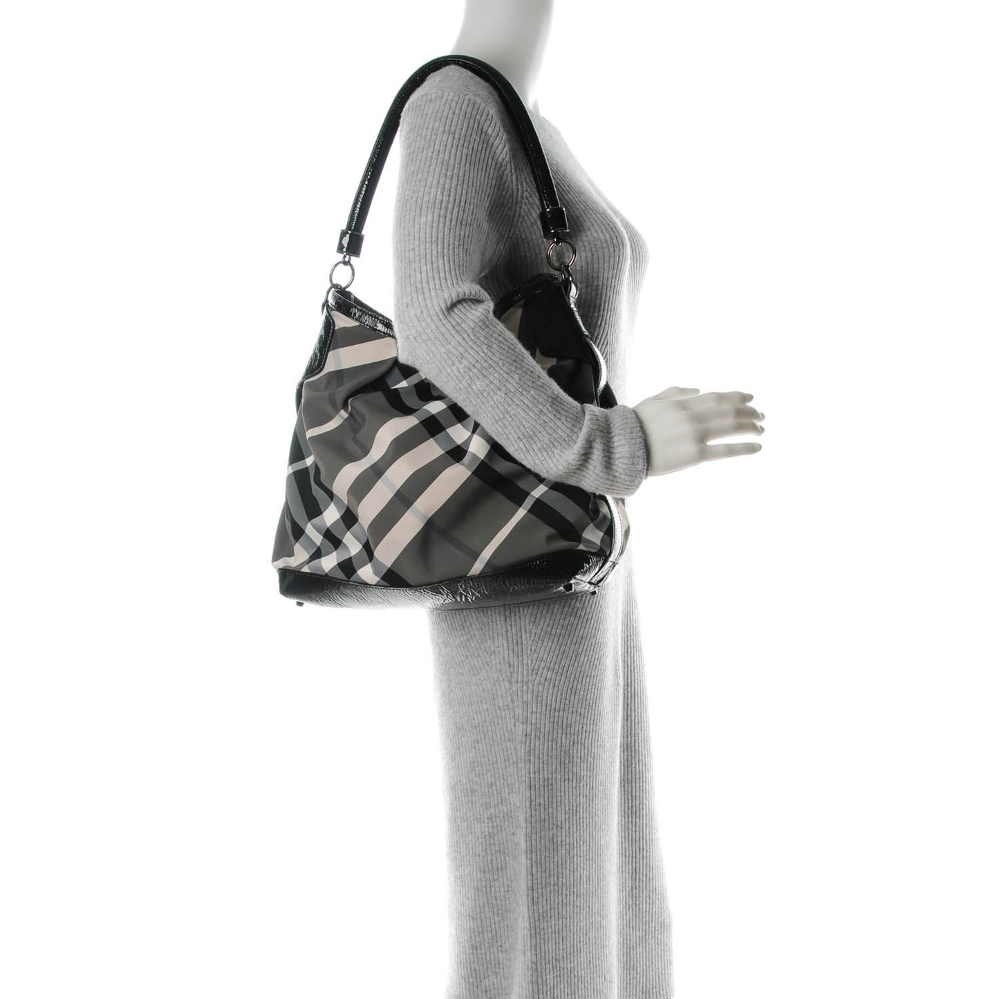 Nylon Beat Check Hobo Black