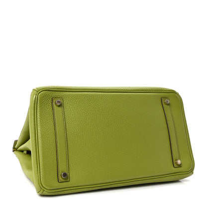 Hermes Togo Birkin 35 Vert Anis 4 of 10