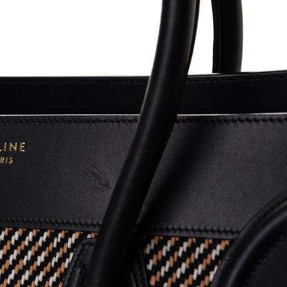 Celine Twill Smooth Calfskin Mini Luggage Dune Black 9 of 9