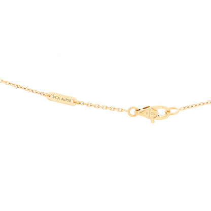 Van Cleef & Arpels 18k Rose Gold Carnelian Sweet Alhambra Heart Pendant Necklace 6 of 6