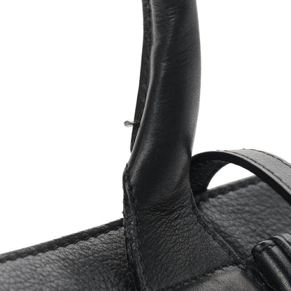 Burberry Grainy Calfskin House Check Small Banner Tote Black 15 of 15