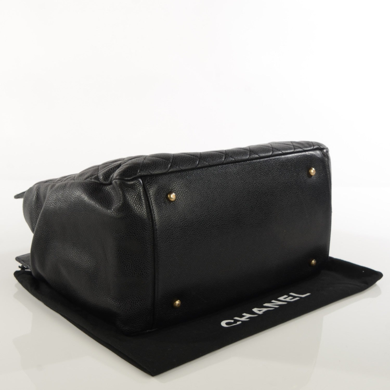 Chanel Caviar Quilted Grand Timeless Shopping Tote GTT Black 4 of 8