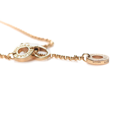 Bulgari 18K Rose Gold Cermet Small B.Zero1 Pendant Necklace 5 of 8