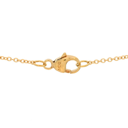 David Yurman 18K Yellow Gold Diamond Initial P Charm Necklace 3 of 3