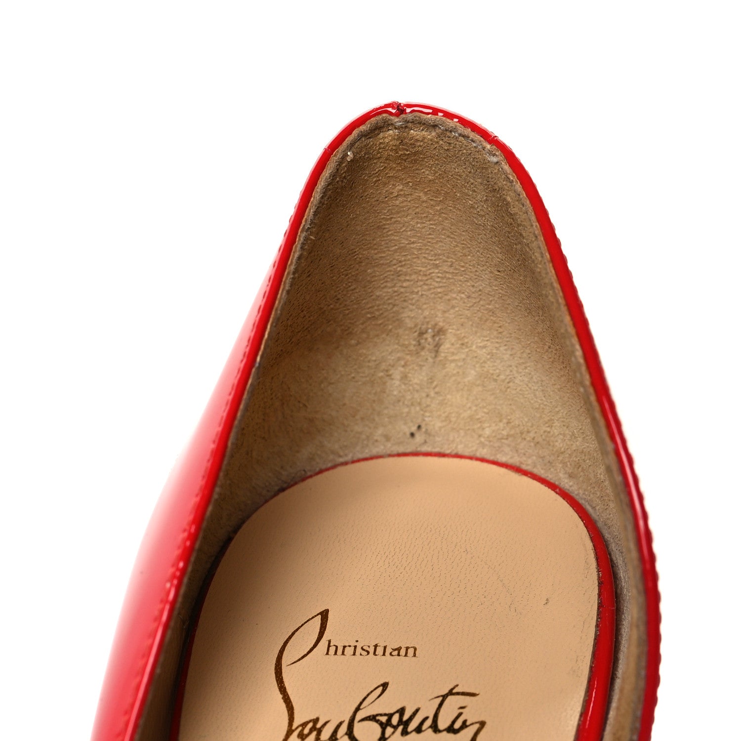 Christian Louboutin Patent Iriza 100 Pumps 38.5 Pavot 9 of 11