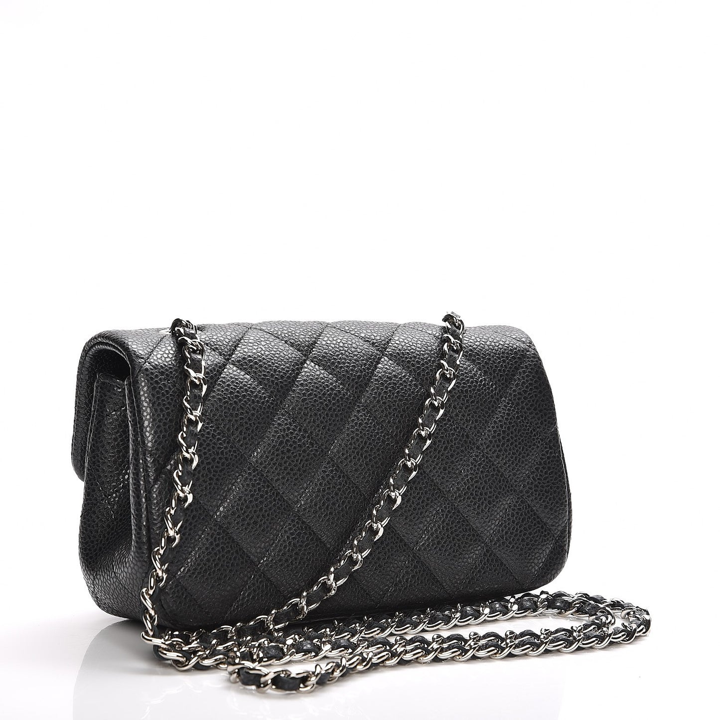 Caviar Quilted Extra Mini Flap Black
