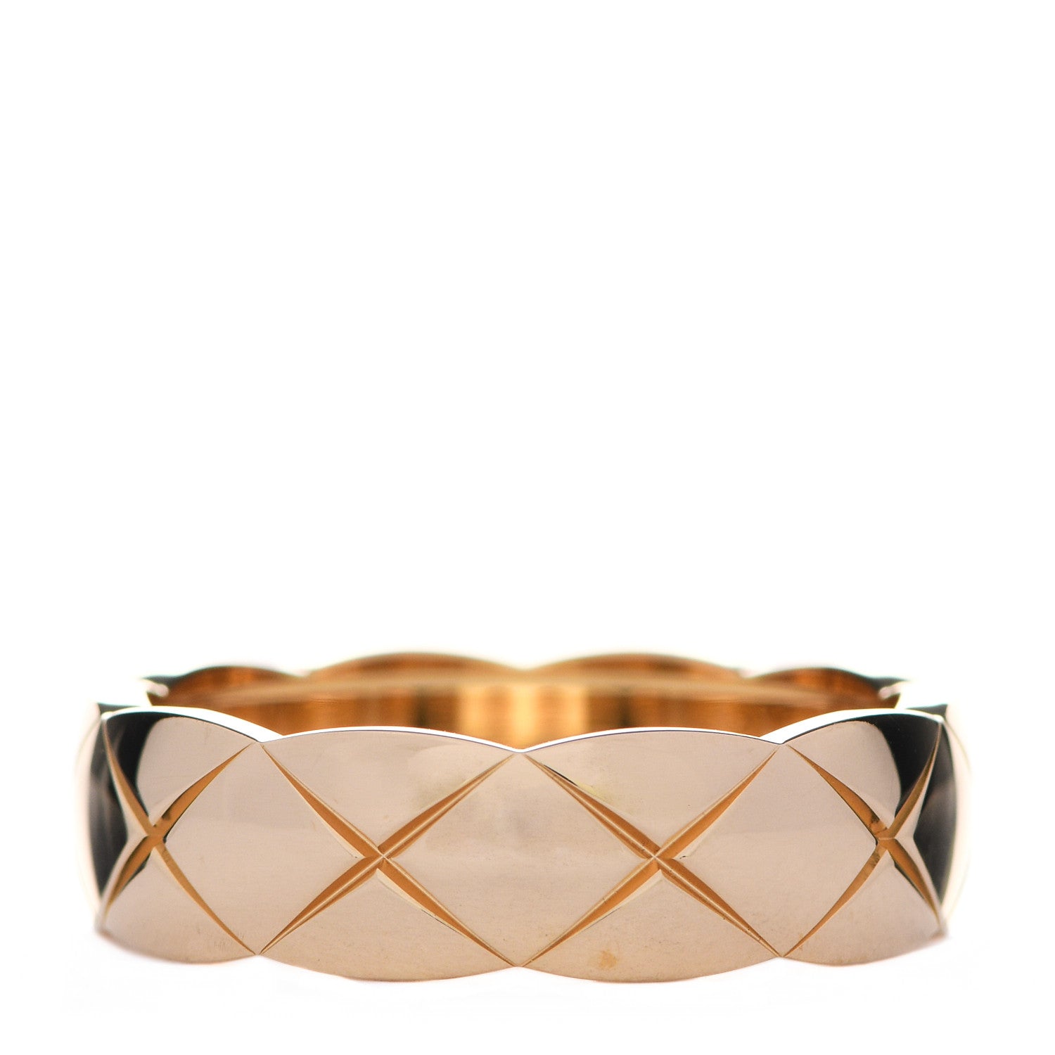 Chanel 18K Yellow Gold Small Coco Crush Ring 64 10.75 1 of 6