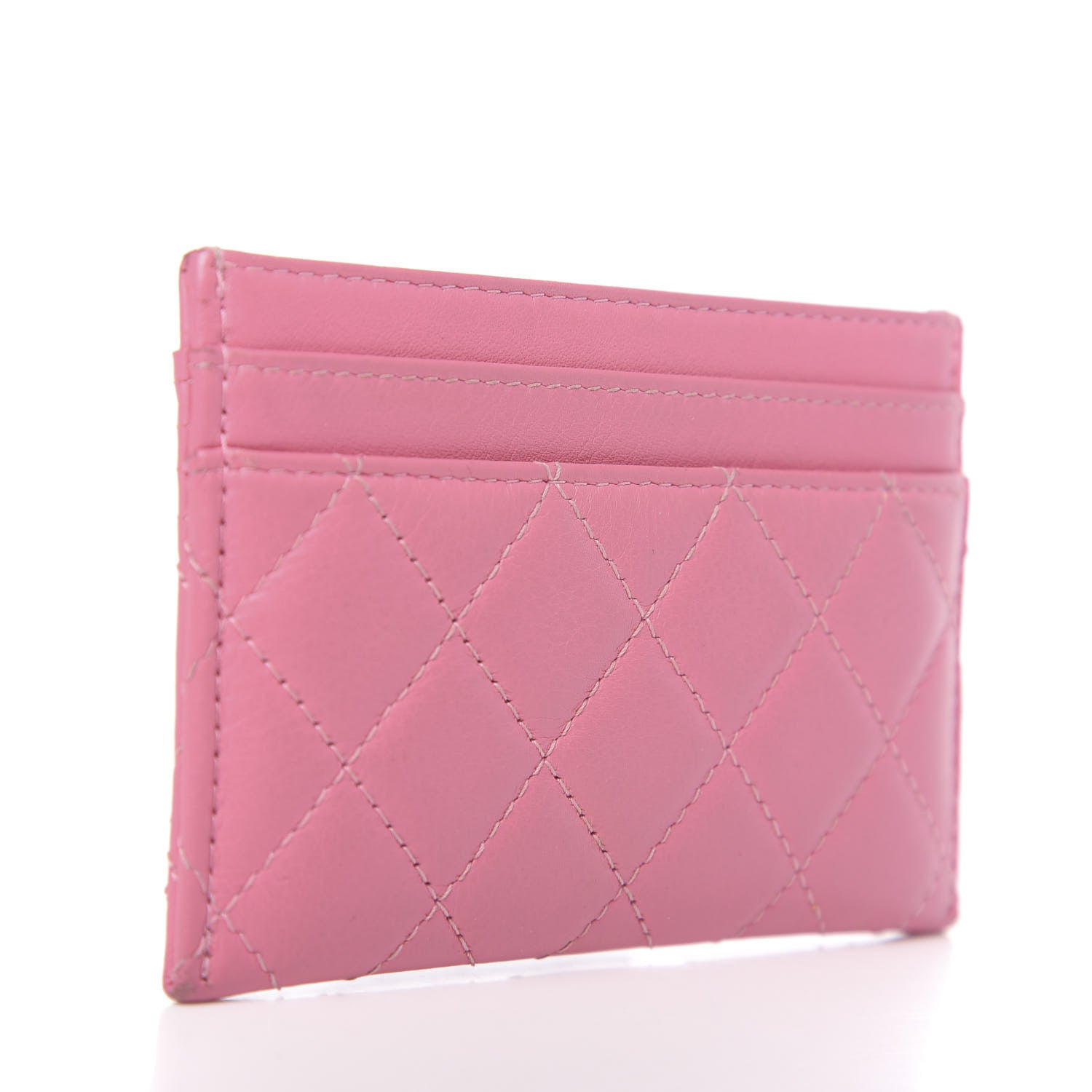 Chanel Lambskin Quilted Boy Card Holder Pink 3 of 12