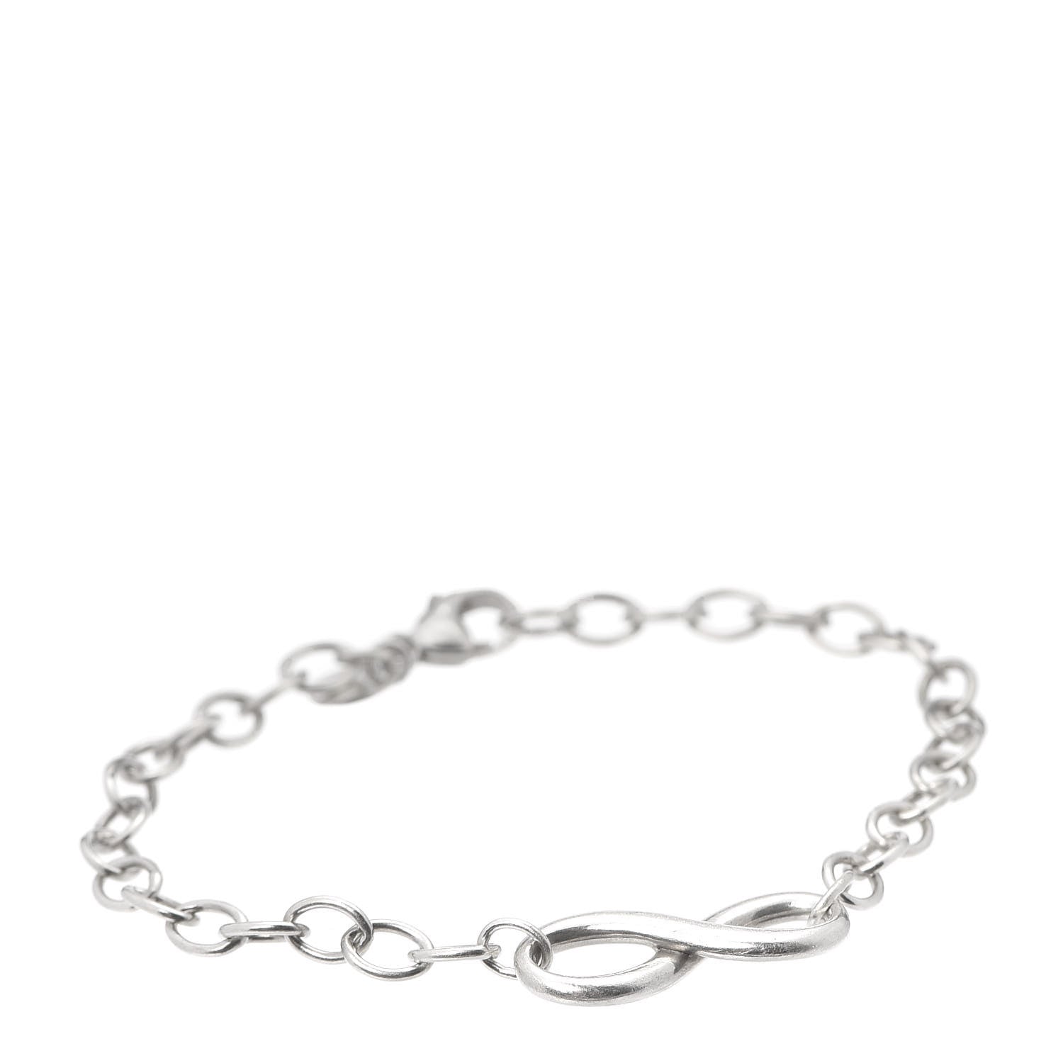 Tiffany Sterling Silver Infinity Chain Bracelet 1 of 5