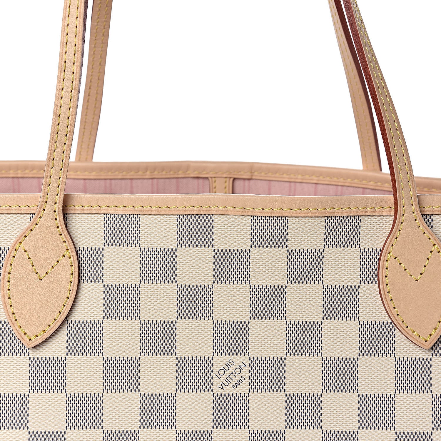 Louis Vuitton Damier Azur Neo Neverfull MM Rose Ballerine 12 of 12