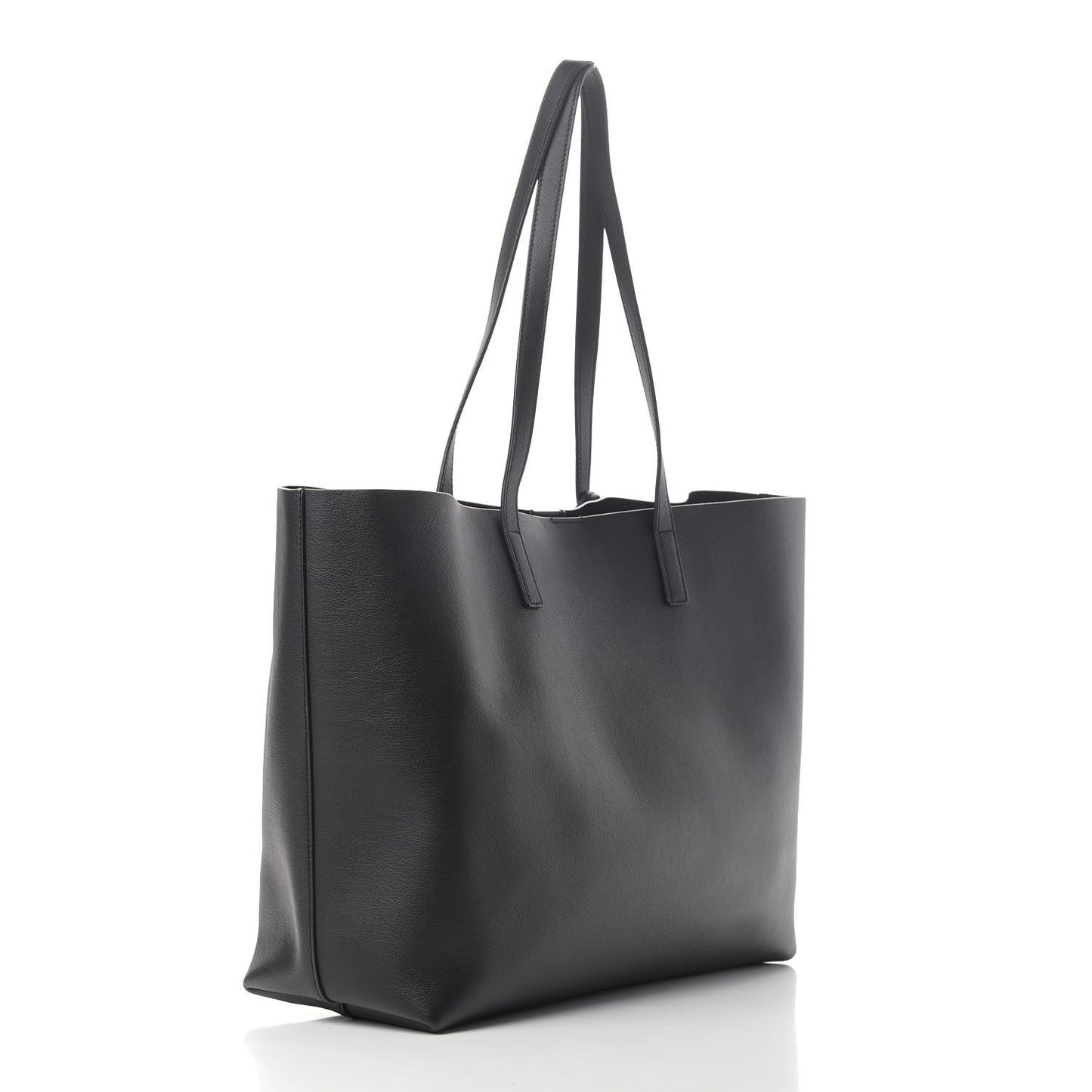 Calfskin Large Shopping Tote Black