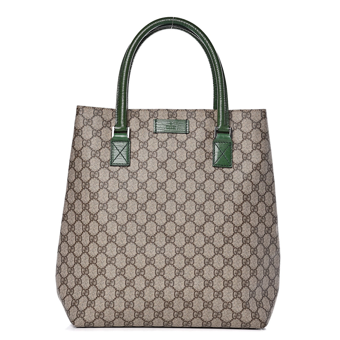 GG Plus Monogram Small Vertical Tote Green