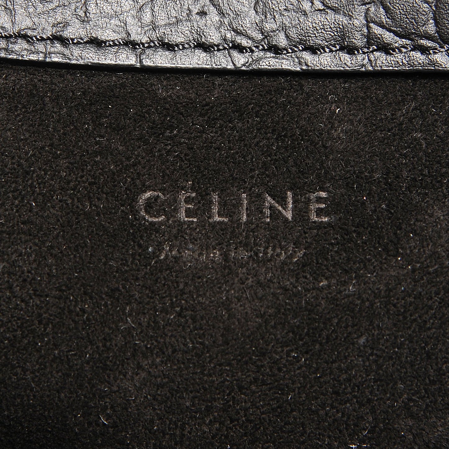 Crocodile Embossed Medium Phantom Luggage Black