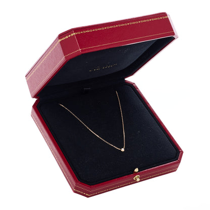 Cartier 18K Pink Gold Diamond XS D'Amour Pendant Necklace 4 of 4