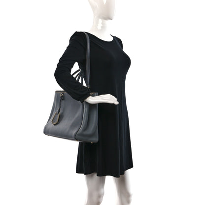 Fendi Vitello Elite Flamingo Regular 2Jours Tote Grigio Grigio Chiaro 2 of 8