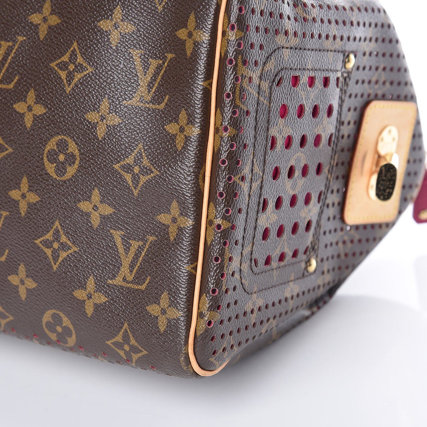 Monogram Perforated Speedy 30 Fuchsia