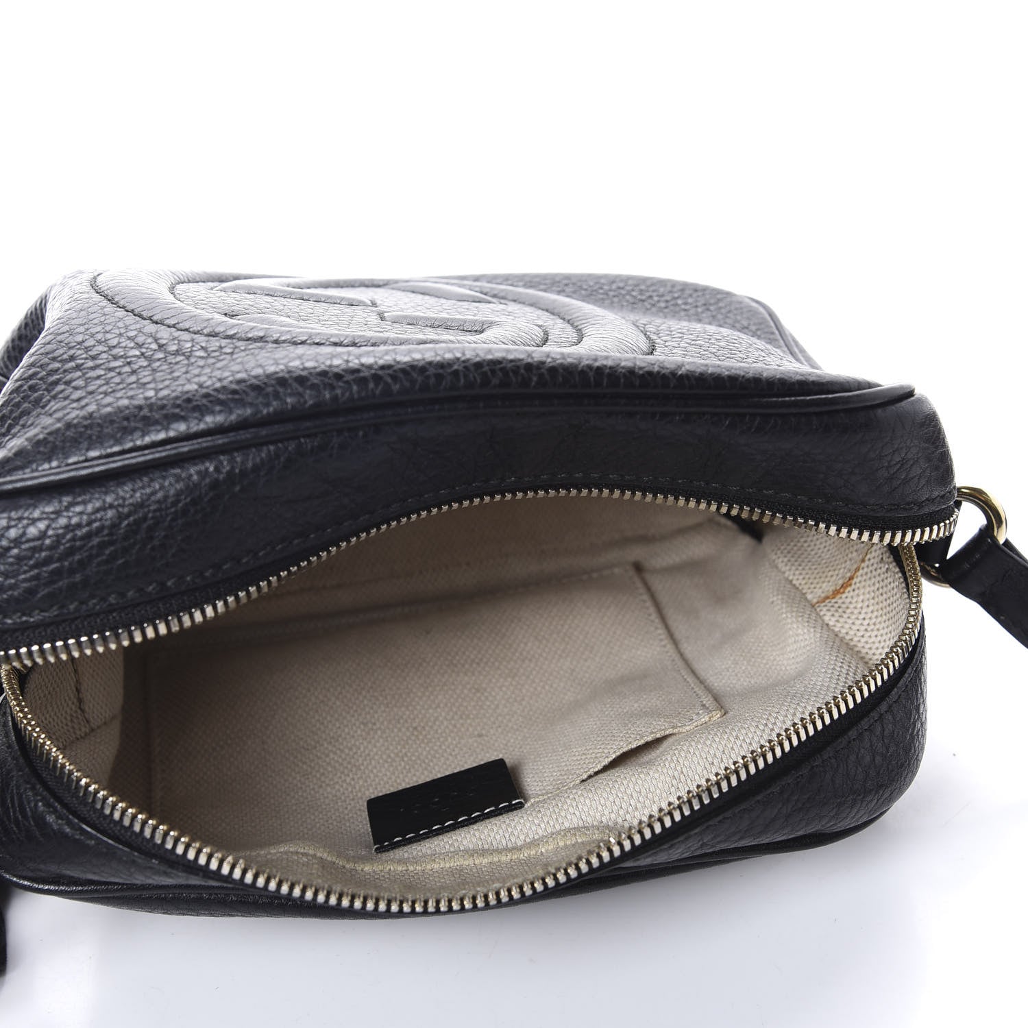 Gucci Pebbled Calfskin Small Soho Disco Bag Black 5 of 10