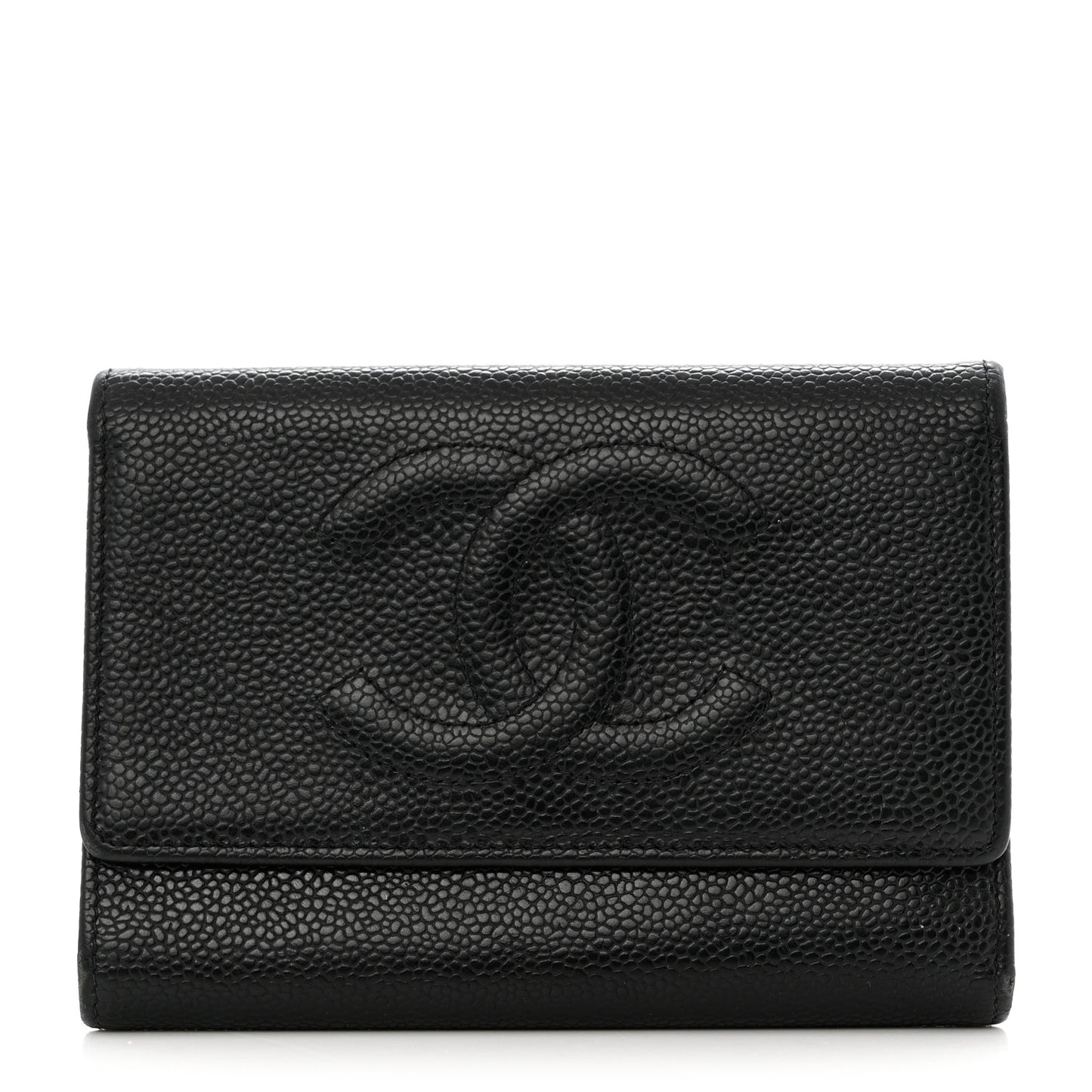Caviar Timeless CC Flap Wallet Black