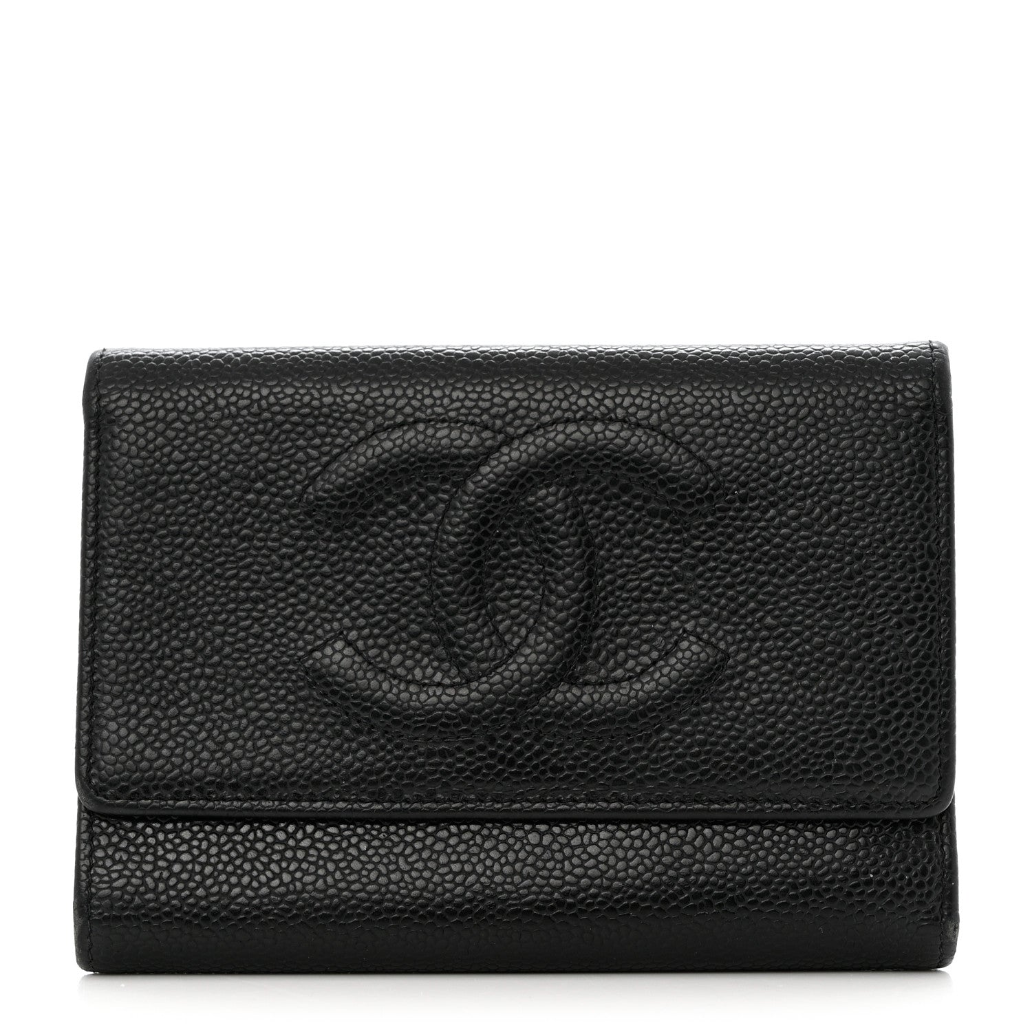 Chanel Caviar Timeless CC Flap Wallet Black 1 of 9
