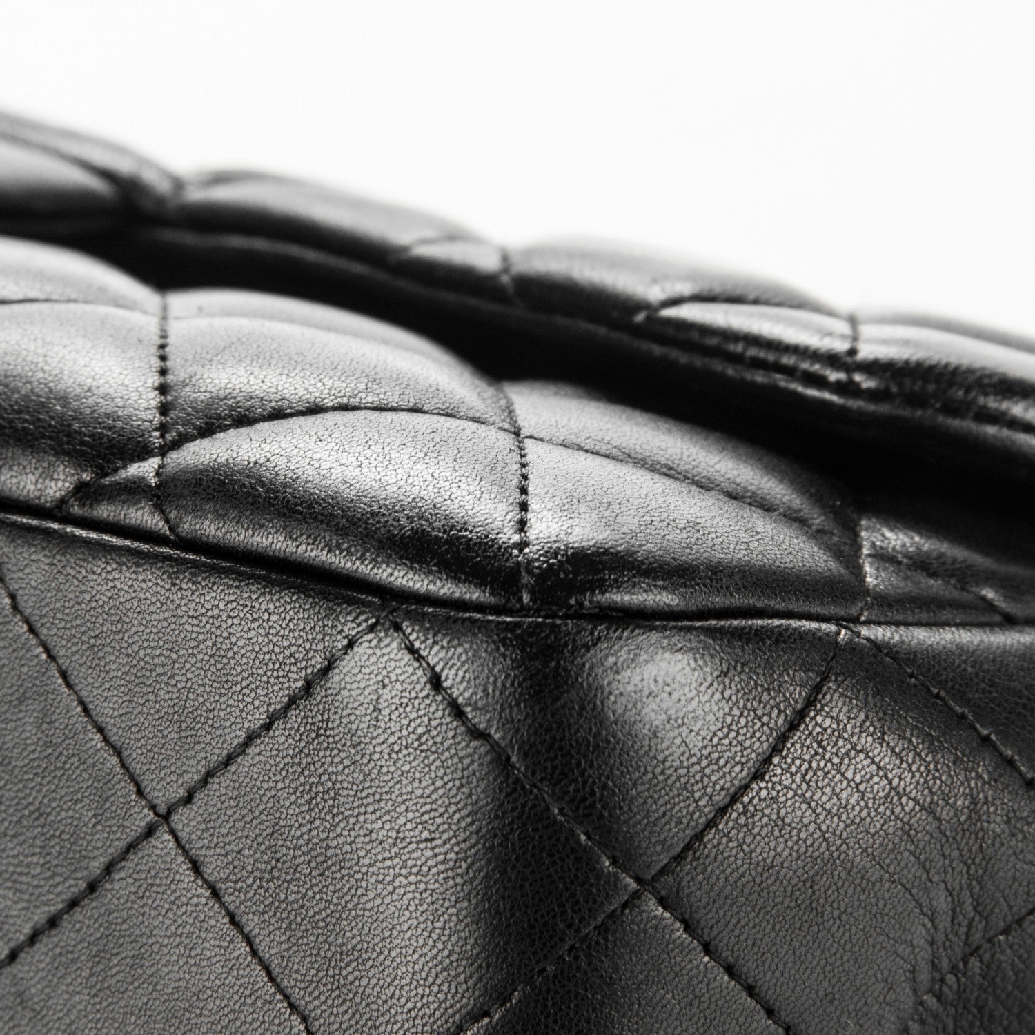 Chanel Lambskin Quilted Jumbo Single Flap Black 9 of 12