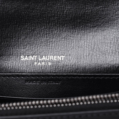 Saint Laurent Calfskin Monogram Sunset Chain Wallet Black 7 of 10