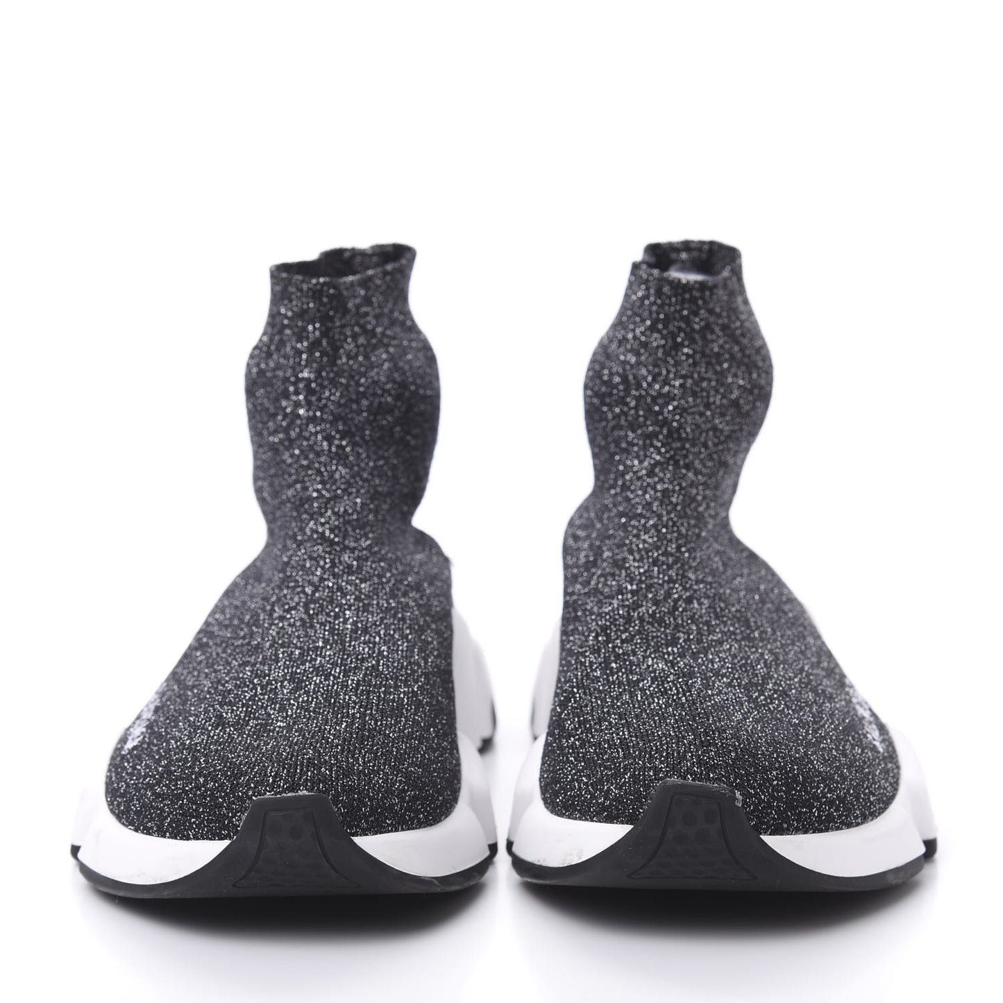 Knit Metal Womens Speed Sneakers 39 Black Gold