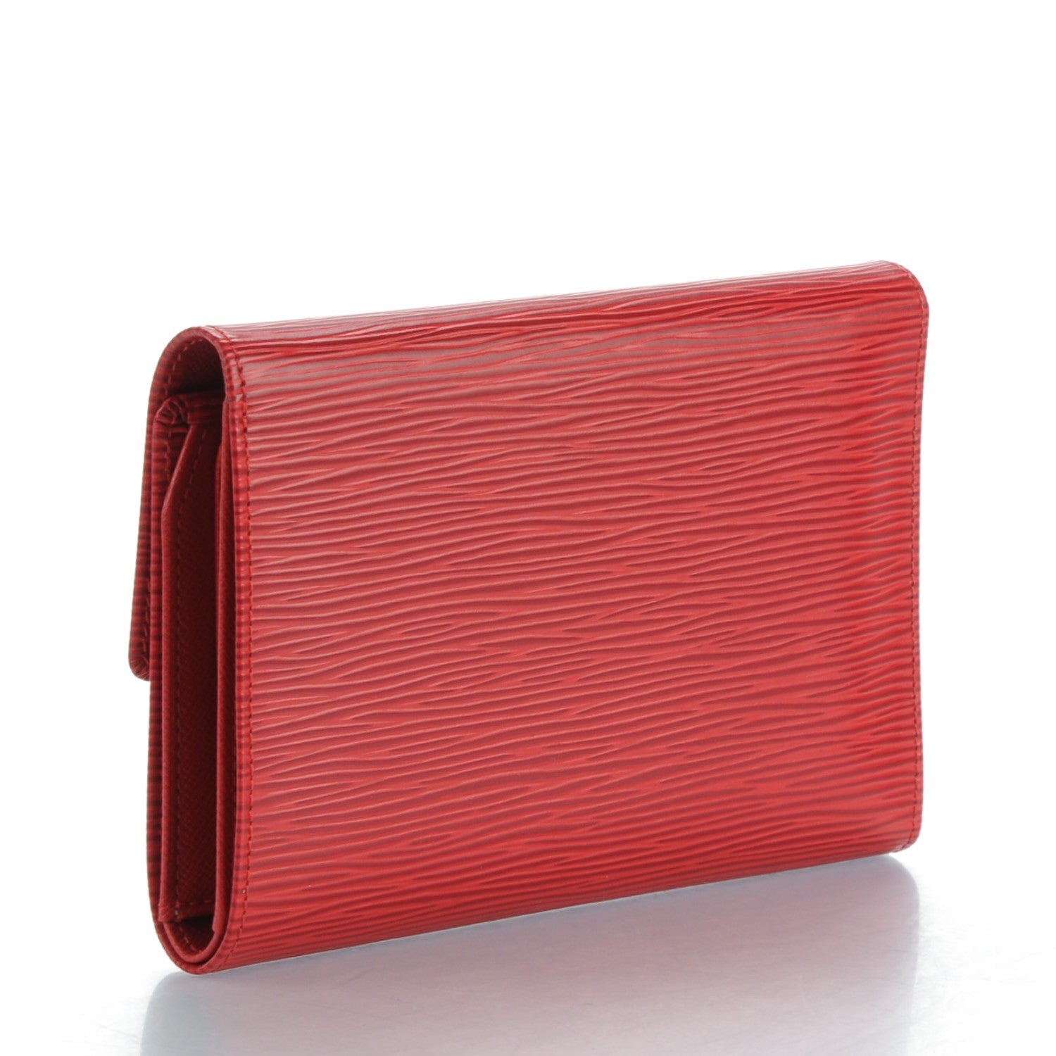 Louis Vuitton Epi Porte Tresor Etui Papiers Wallet Castillan Red 3 of 10