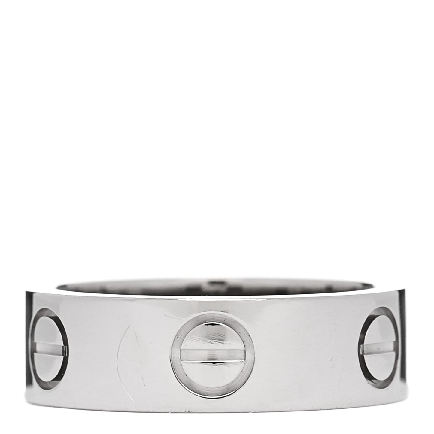 18K White Gold 5.5mm LOVE Ring 49 5