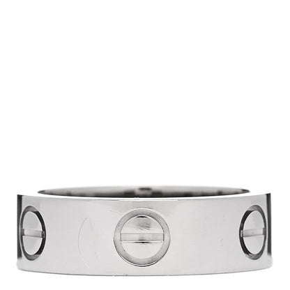 Cartier 18K White Gold 5.5mm LOVE Ring 49 5 3 of 4