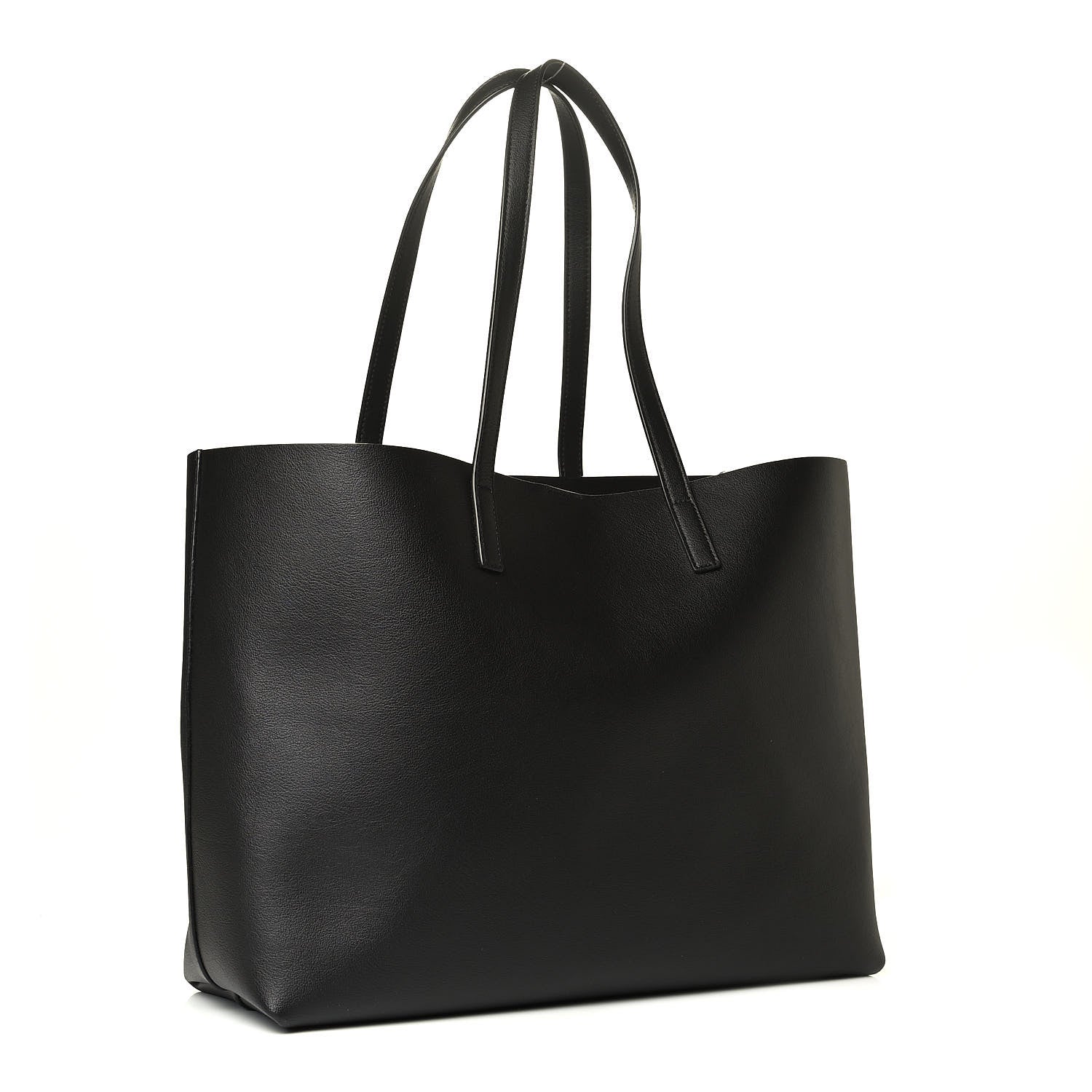 Saint Laurent Calfskin Large Shopping Tote Black 2 of 4