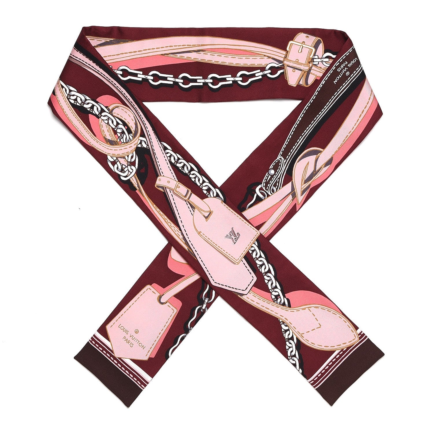 Louis Vuitton Silk Handle Me Bandeau Bordeaux 1 of 3