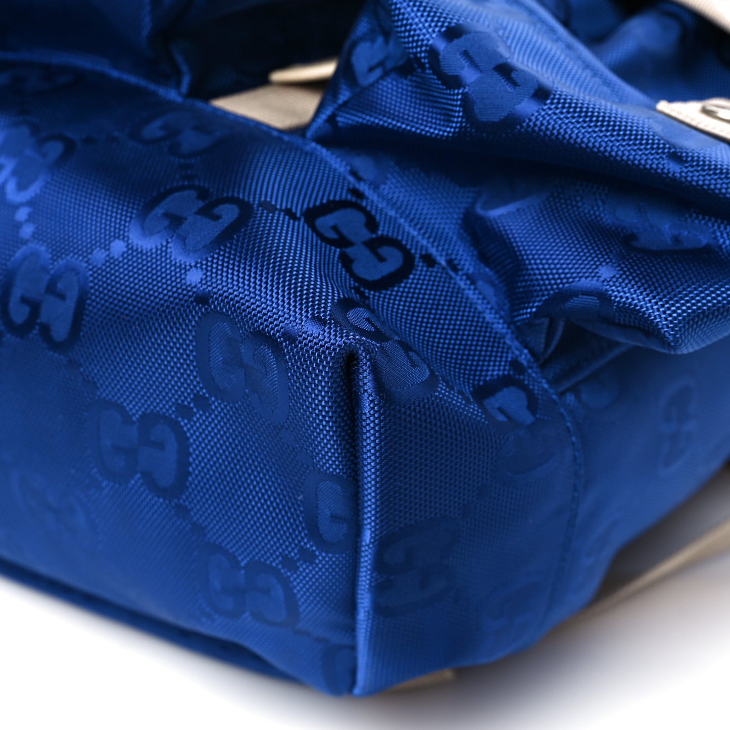 Econyl Nylon Monogram Off The Grid Utility Pocket Backpack Orient Blue New Plaster
