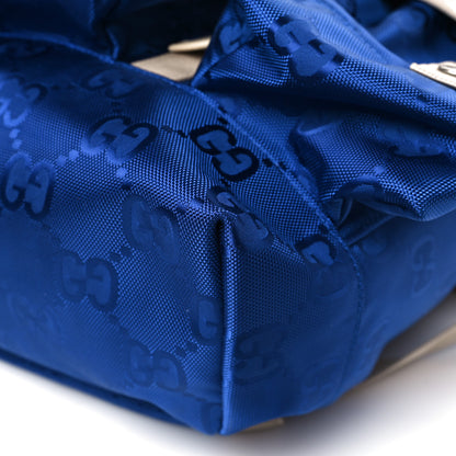 Gucci Econyl Nylon Monogram Off The Grid Utility Pocket Backpack Orient Blue New Plaster 9 of 9