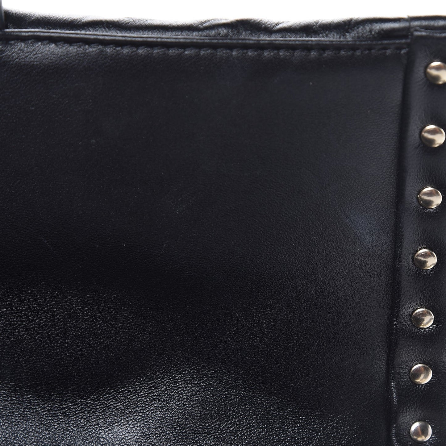 Nappa Medium Candystud Top Handle Bag Black