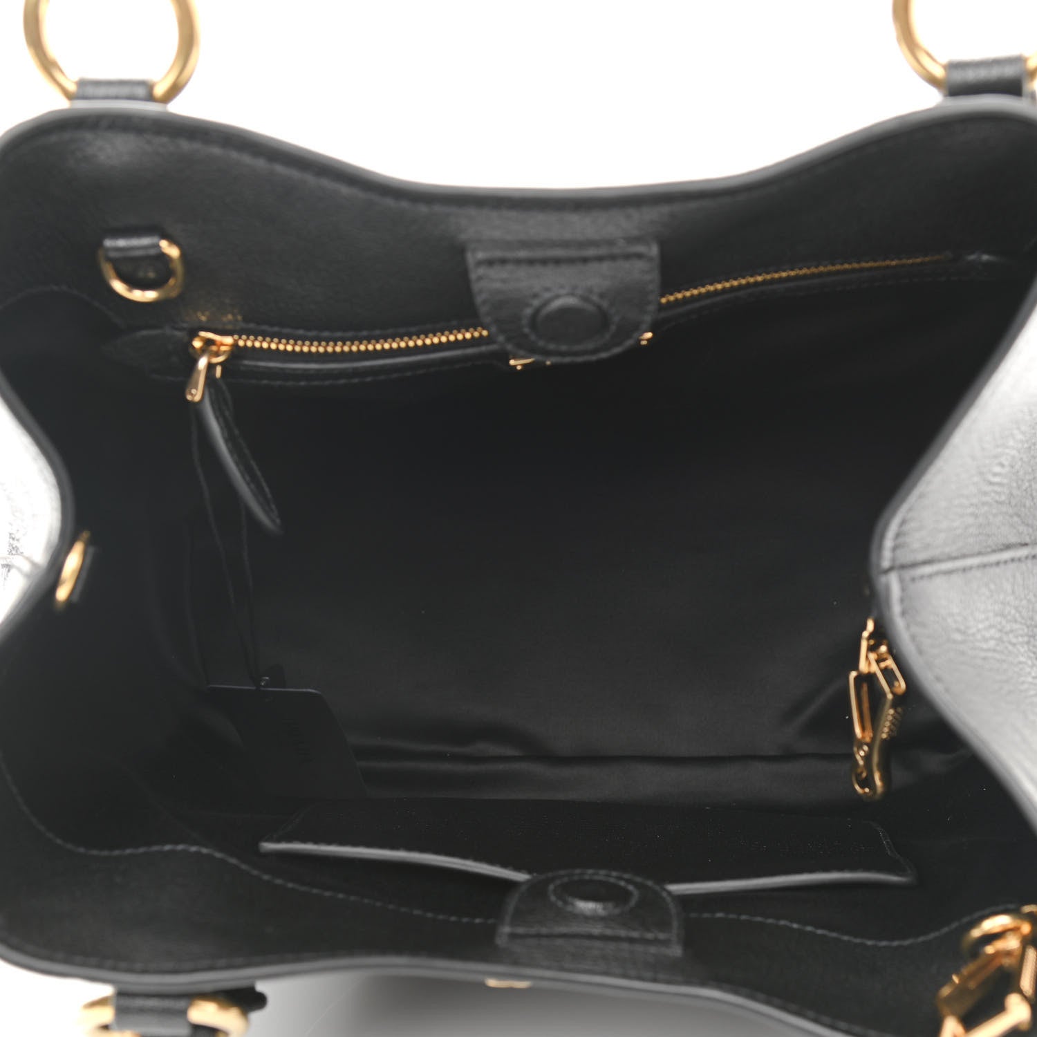 Miu Miu Goatskin Madras 2Way Shoulder Bag Black 4 of 8
