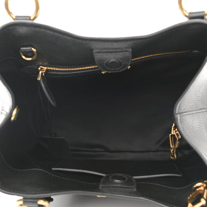 Miu Miu Goatskin Madras 2Way Shoulder Bag Black 4 of 8