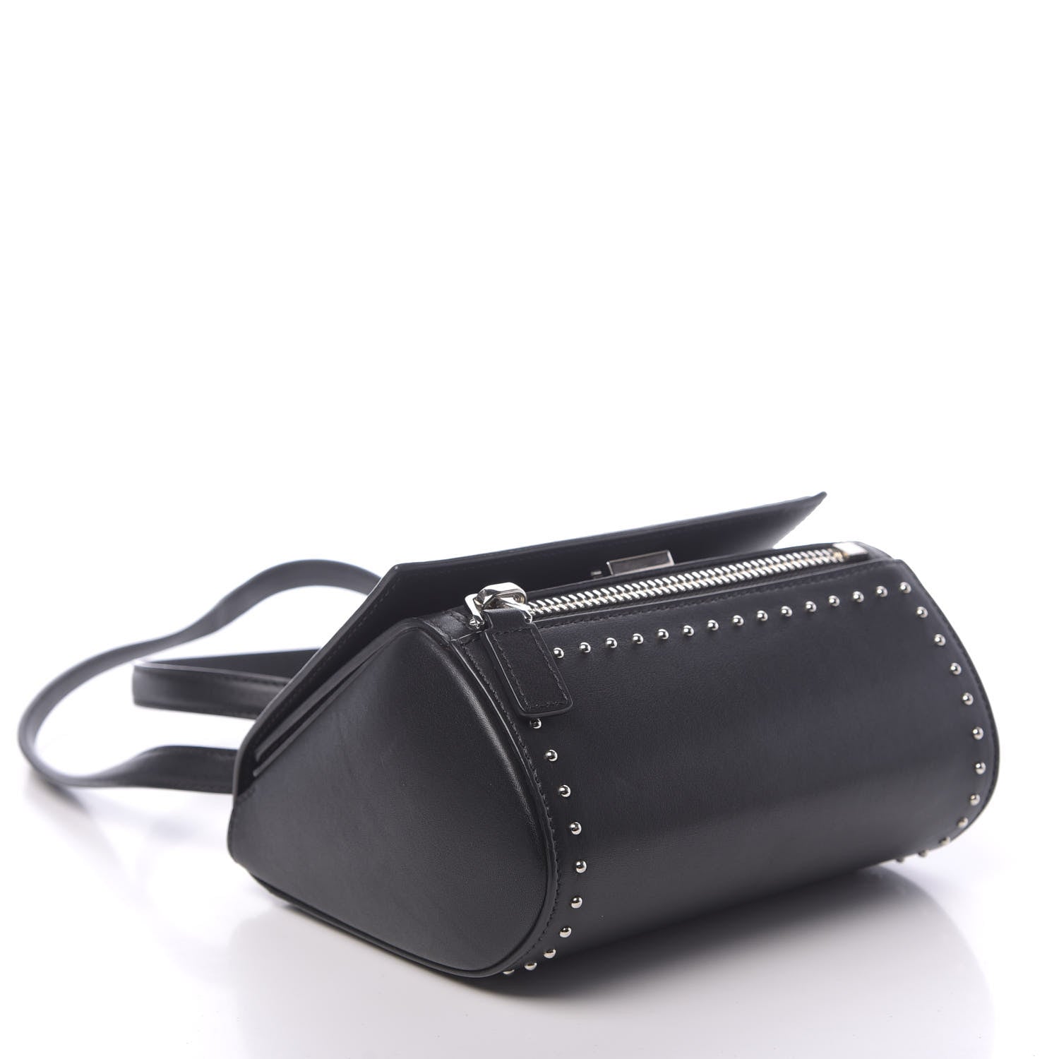 Givenchy Calfskin Studded Mini Pandora Box Crossbody Bag Black 4 of 12